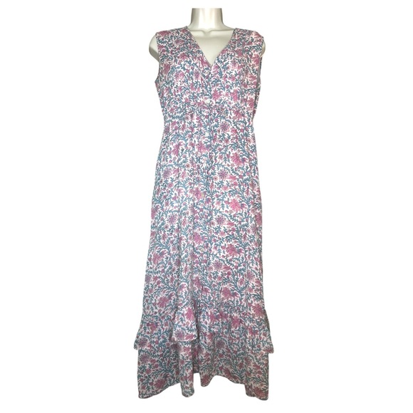 VintageVibe Muslin Floral Maxi